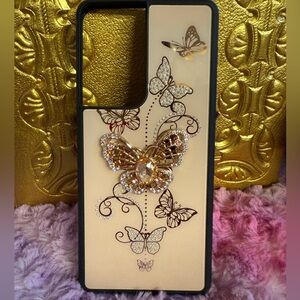 Samsung S21 Ultra Butterfly  Embellished Phone Case